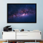 Violet Blue Milky Way Galaxy Wall Art