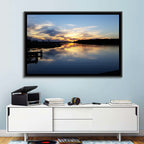 Lake Palestine Pier at Sunset Wall Art