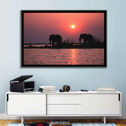 African Elephants Wall Art