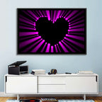 Glowing Heart Wall Art