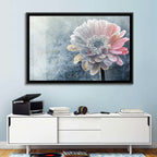 Winter Gerbera with Golden Script Wall Art