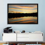 Lake Charles Golden Sunset Wall Art