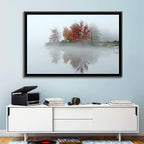 Autumn Morning at Crystal Lake Wall Art