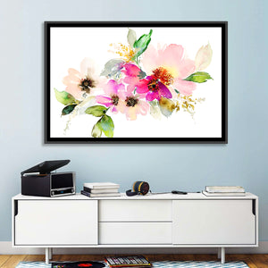 Floral Petals Watercolor Wall Art