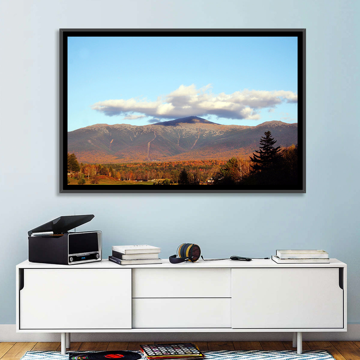 Mount Washington Wall Art in a room, landscape