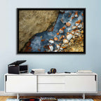 Milky Blue Geothermal Creek Wall Art