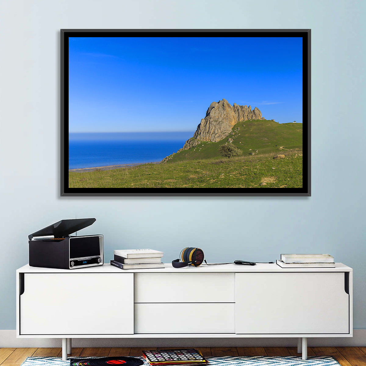 Beshbarmak Mountain Wall Art in a room, landscape