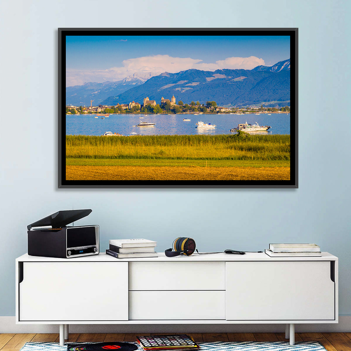 Rapperswil Castle Over Lake Zurich Wall Art