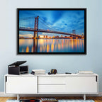 Benjamin Franklin Bridge Twilight Wall Art