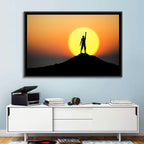 Champion Silhouette at Sunset Wall Art