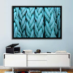 Turquoise Nautical Rope Close-up Wall Art