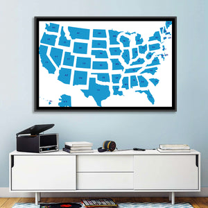 USA Map Wall Art