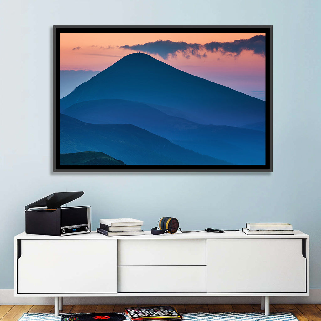 Twilight Mountain Range Wall Art