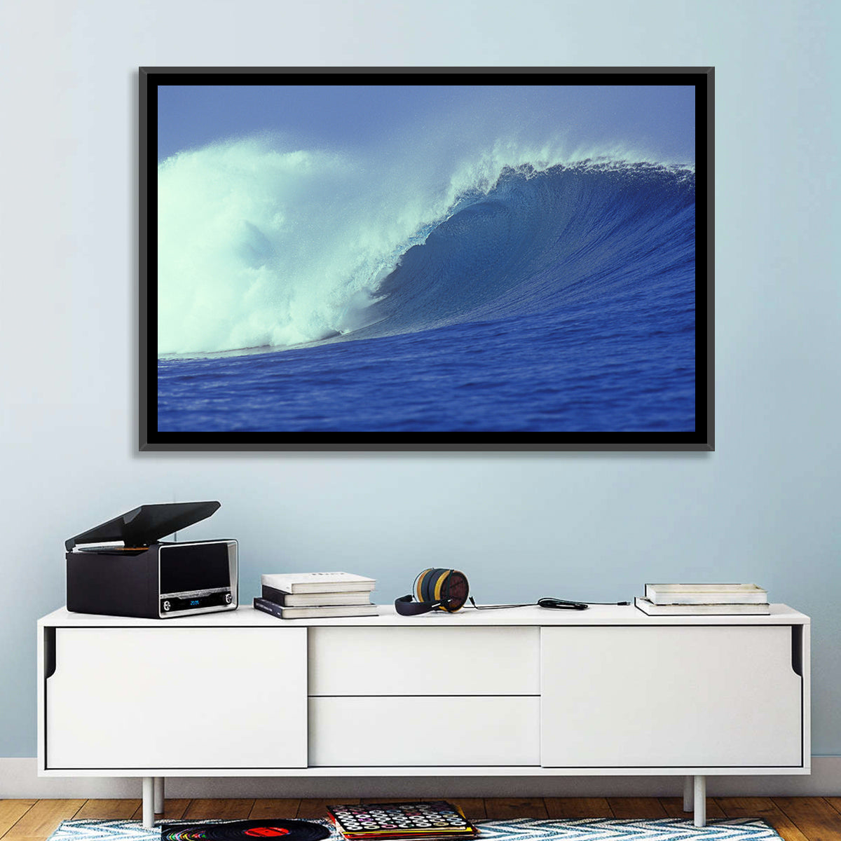 Blue Ocean Wave Wall Art