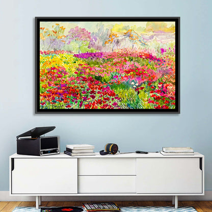 Watercolor Floral Field Wall Art