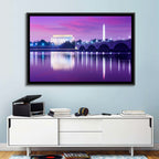 Purple Twilight Washington D.c. Skyline Wall Art