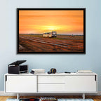 Indiana Farm Field at Golden Hour Wall Art