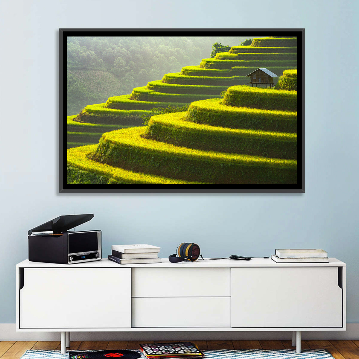 Golden Rice Terraces Wall Art