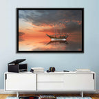 Dhow at Sunset Wall Art