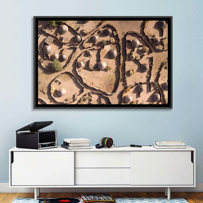 Village In Chad Wall Art