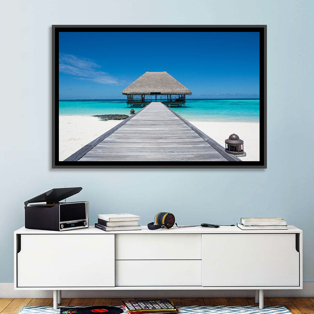 Maldives Turquoise Pier Wall Art