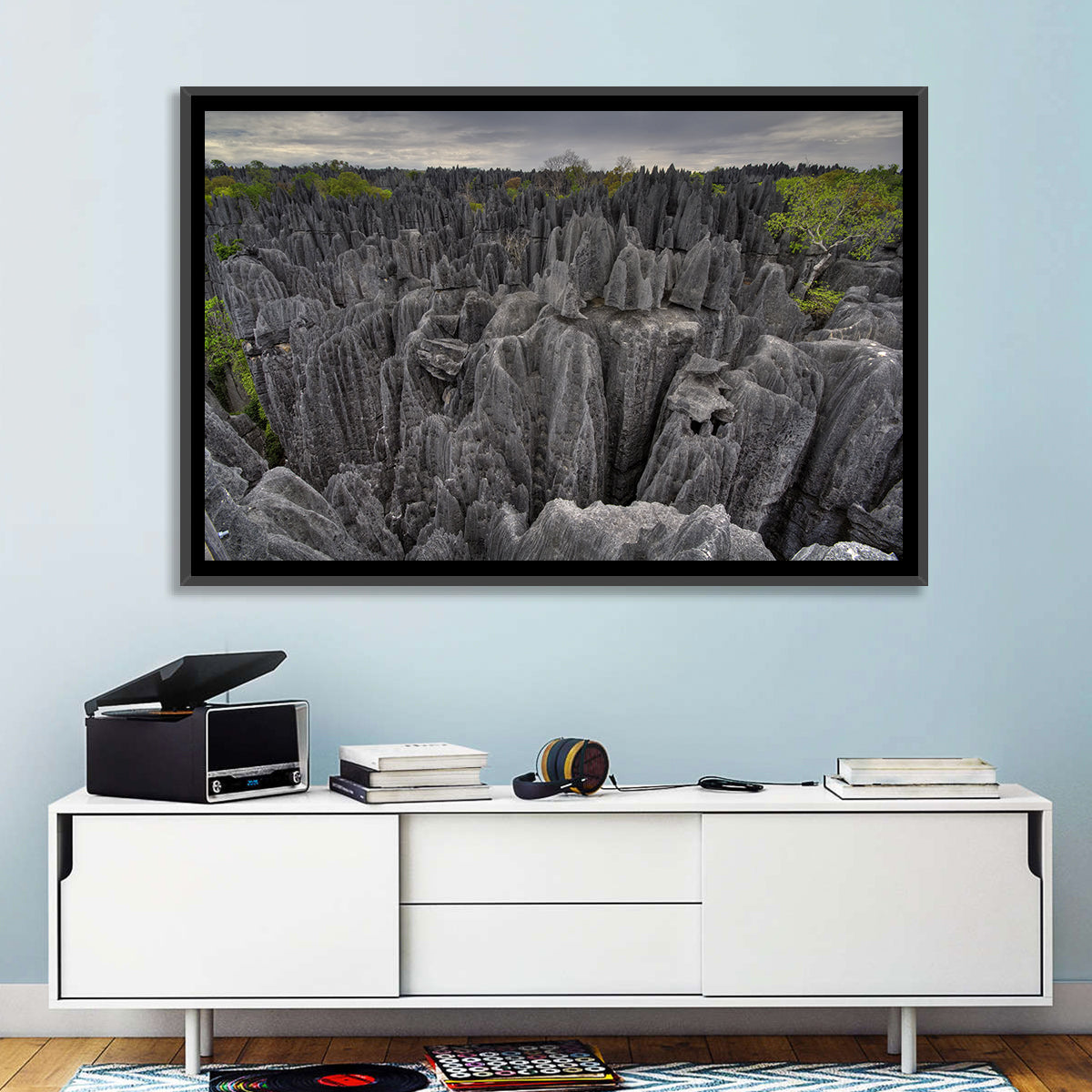 Tsingy De Bemaraha Pinnacles Wall Art in a room, landscape