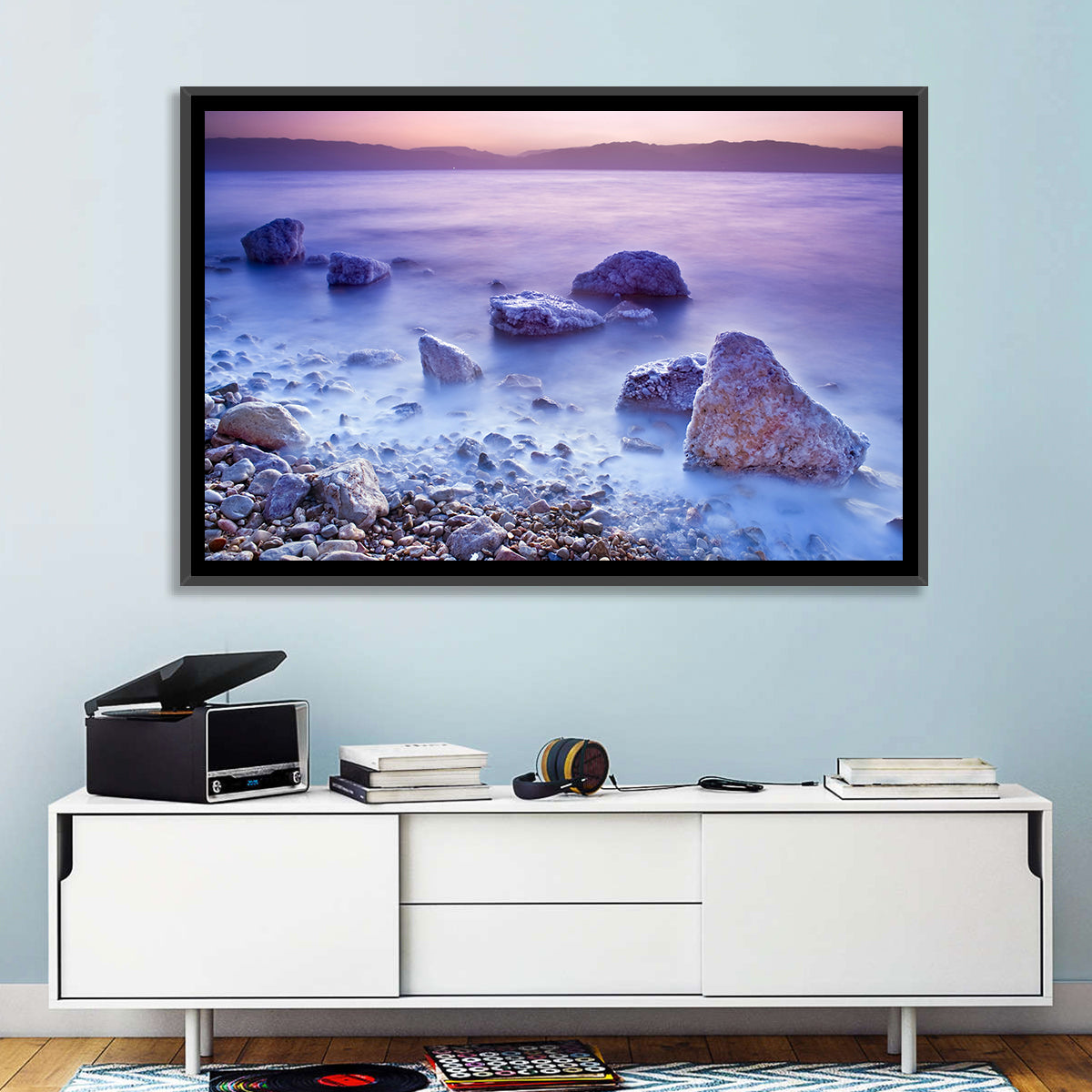 Dead Sea Salt Rocks at Dawn Wall Art
