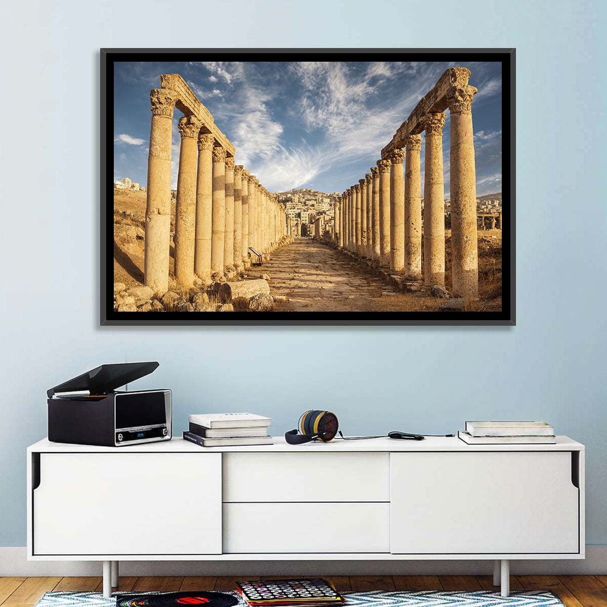 Cardo Maximus, Jerash Wall Art in a room, landscape