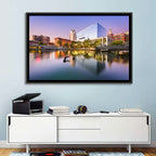 Providence River Skyline at Twilight Wall Art