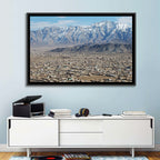 Kabul from Above with Snow-capped Mountains Wall Art