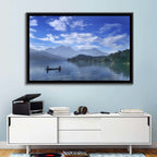 Sun Moon Lake Morning Mist Wall Art