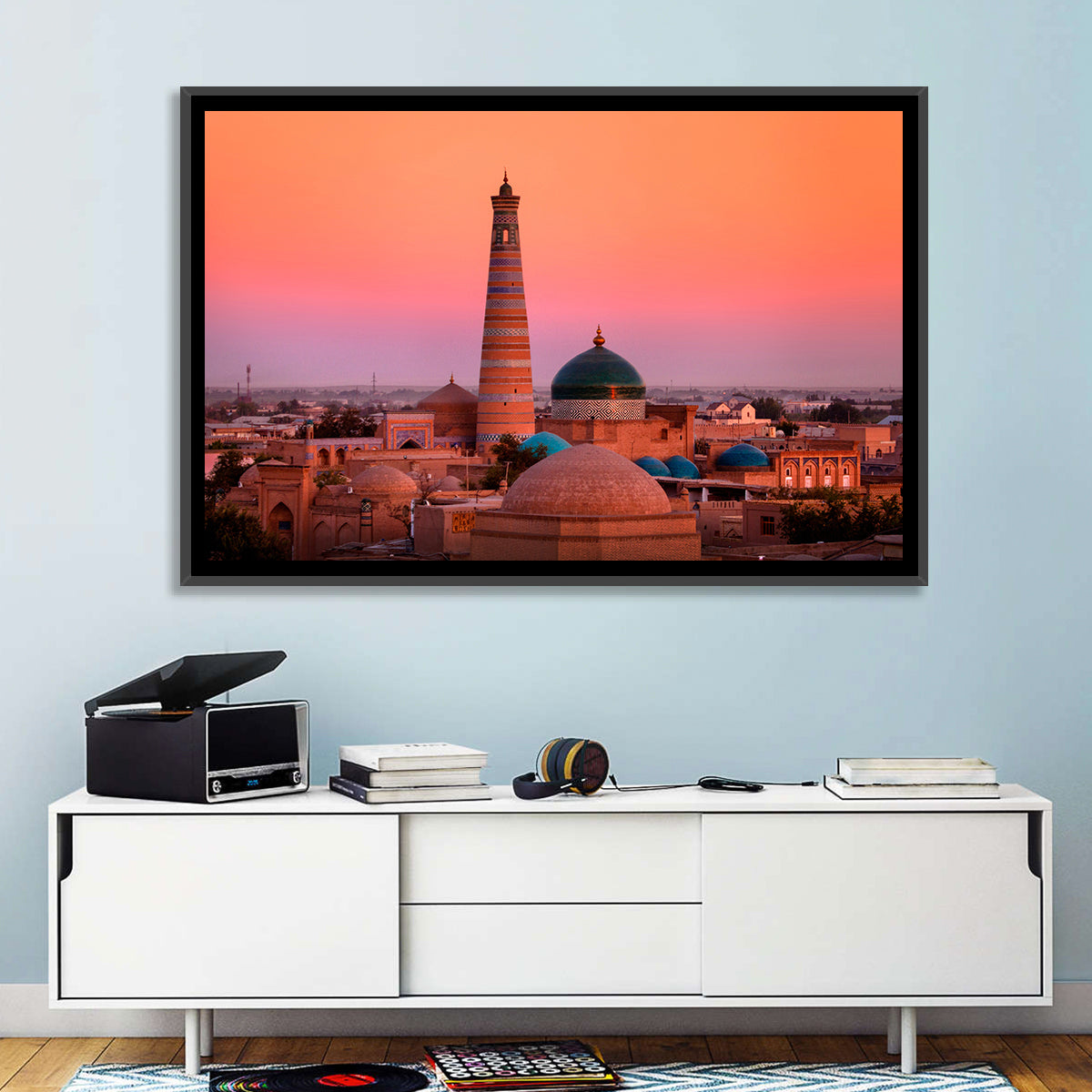 Islam Khoja Minaret, Khiva Wall Art in a room, landscape