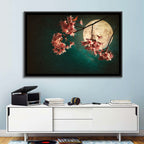 Moonlit Sakura Blossoms Wall Art