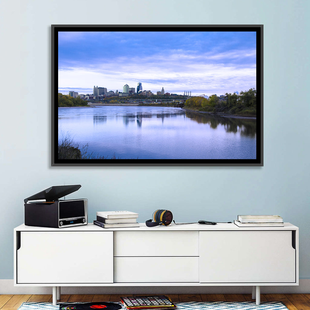 Kansas City Skyline at Dusk Wall Art