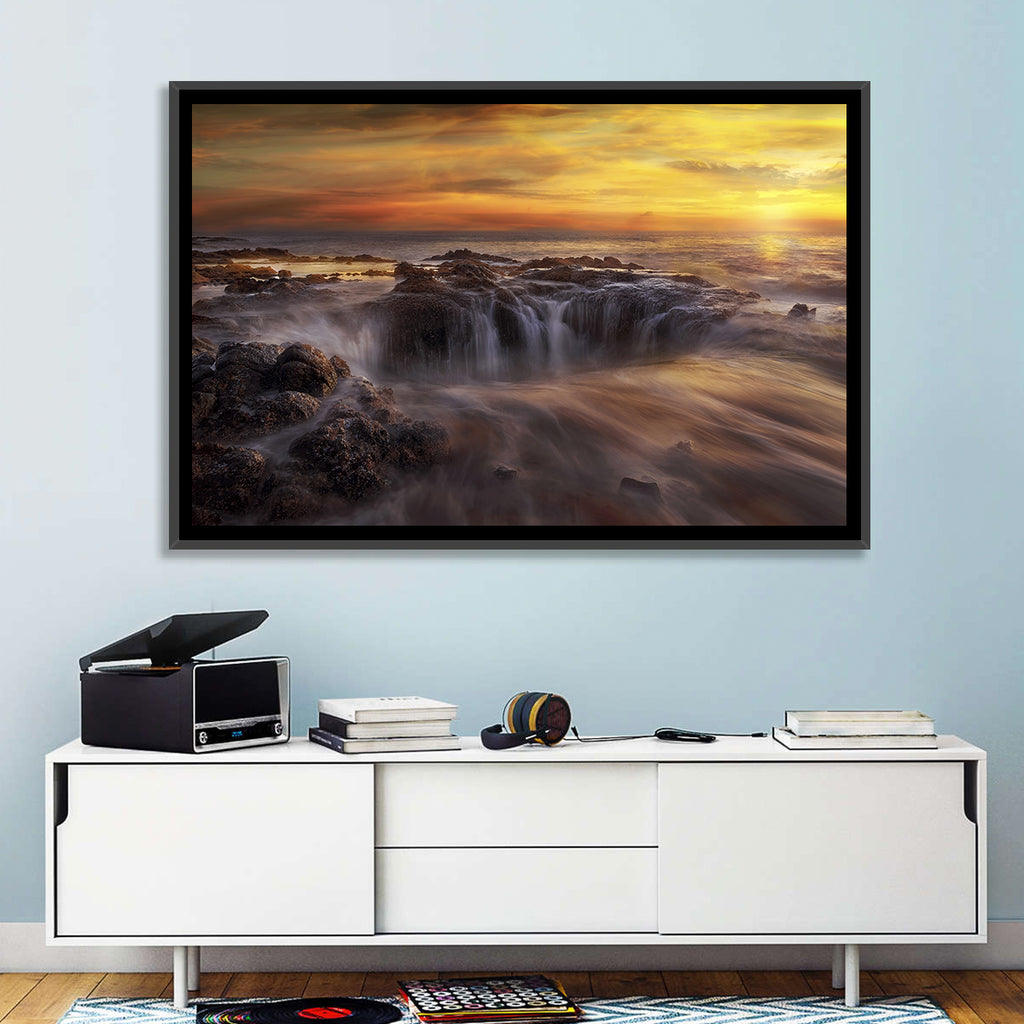 Thors Well at Cooks Chasm Sunset Wall Art
