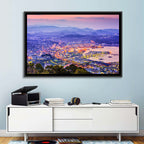 Sasebo Downtown Twilight Harbor Wall Art