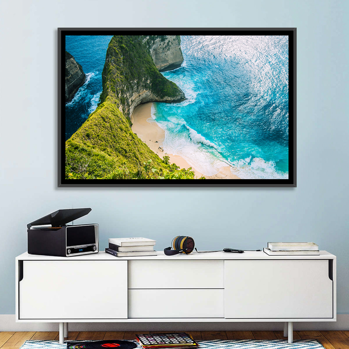 Kelingking Beach, Nusa Penida Wall Art in a room, landscape