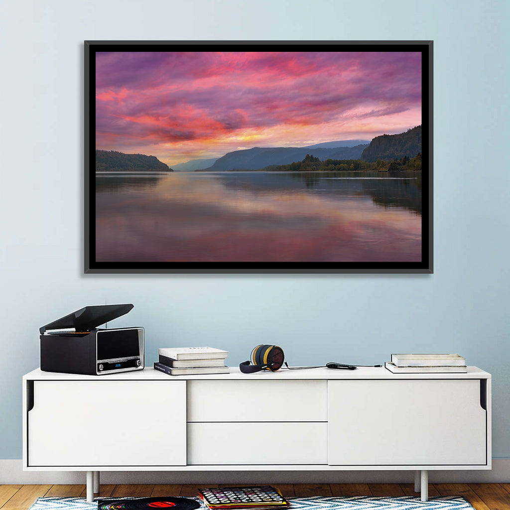 Sunrise Over River Gorge Wall Art