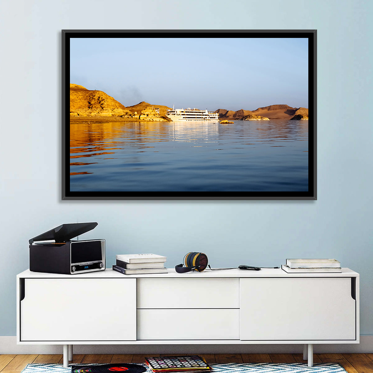 Cruise Ship in Lake Nasser Wall Art