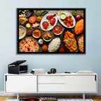 Indian Cuisine Flat Lay Wall Art