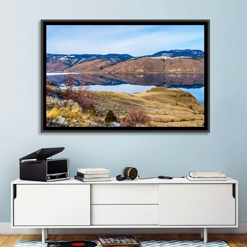Kamloops Lake Mountain Reflection Wall Art
