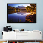 Mt Shasta Reflection at Lake Siskiyou Wall Art