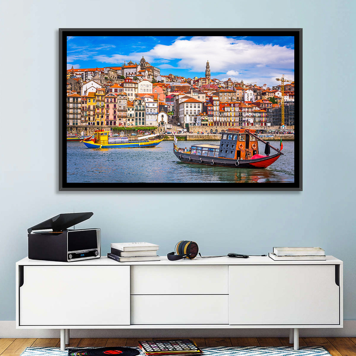 Porto Old Town Douro Riverfront Wall Art