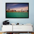 Chicago Skyline Above Lake Michigan Wall Art