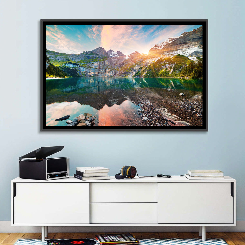 Oeschinensee Reflection Wall Art