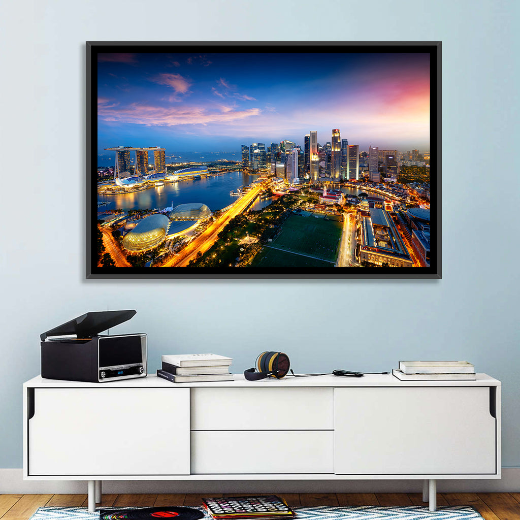 Marina Bay Twilight Singapore Wall Art