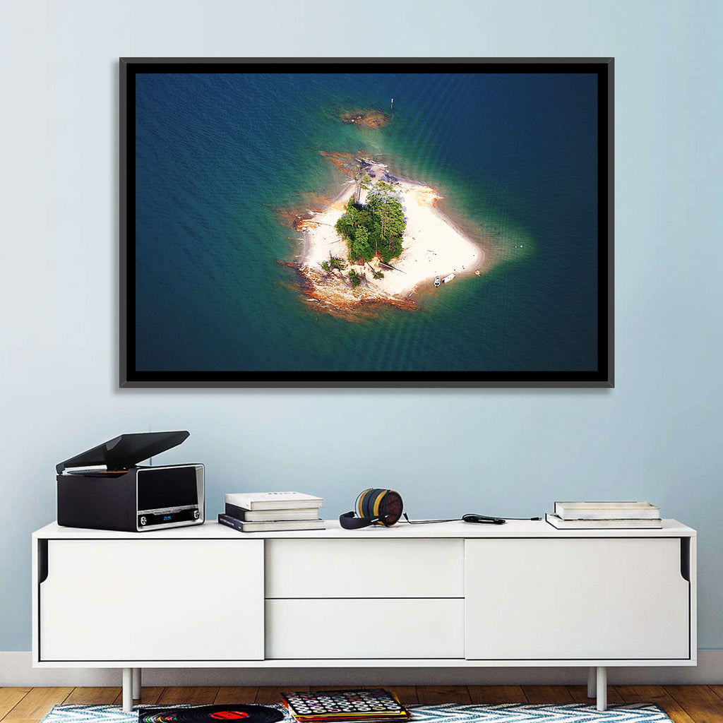 Lake Lanier Island Aerial View Wall Art