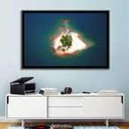 Lake Lanier Island Aerial View Wall Art
