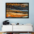 Cosmic River Strata Abstract Pour Wall Art
