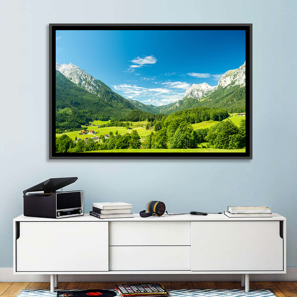 Bavarian Alpine Valley Wall Art